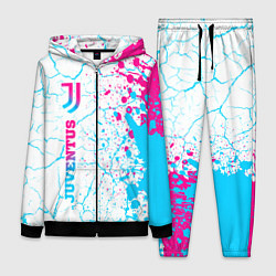 Женский костюм Juventus neon gradient style по-вертикали