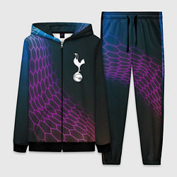 Женский 3D-костюм Tottenham футбольная сетка, цвет: 3D-черный