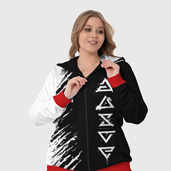 Женский 3D-костюм Ведьмачьи знаки с подтеками, цвет: 3D-красный — фото 2