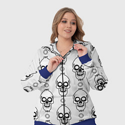 Женский 3D-костюм Череп и круг, цвет: 3D-синий — фото 2