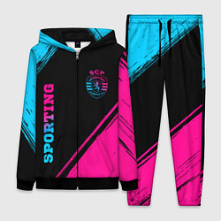 Женский костюм Sporting - neon gradient вертикально