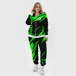 Женский 3D-костюм Skoda - green uniform, цвет: 3D-белый — фото 2