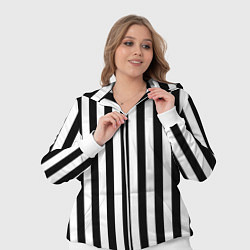 Женский 3D-костюм Вертикальная широкая полоска, цвет: 3D-белый — фото 2