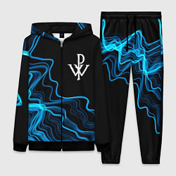 Женский 3D-костюм Powerwolf sound wave, цвет: 3D-черный
