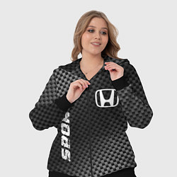 Женский 3D-костюм Honda sport carbon, цвет: 3D-черный — фото 2