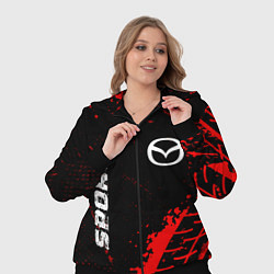 Женский 3D-костюм Mazda red sport tires, цвет: 3D-черный — фото 2