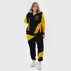 Женский 3D-костюм Everton - gold gradient вертикально, цвет: 3D-черный — фото 2