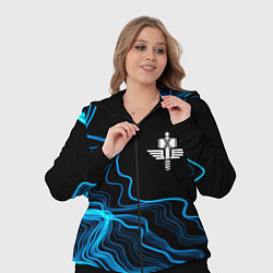 Женский 3D-костюм Manowar sound wave, цвет: 3D-черный — фото 2