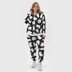 Женский 3D-костюм Узор белые медведи, цвет: 3D-белый — фото 2