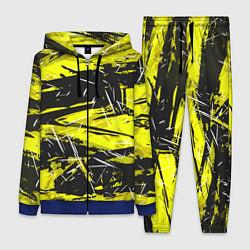 Женский костюм Yellow geometry - спортивный узор