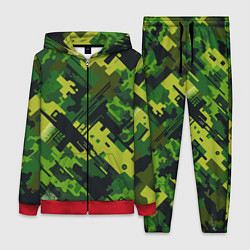 Женский 3D-костюм Camouflage - pattern ai art, цвет: 3D-красный