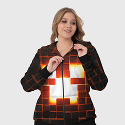 Женский 3D-костюм Скин крипера майнкрафт, цвет: 3D-черный — фото 2