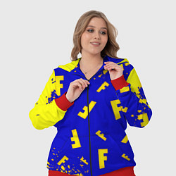 Женский 3D-костюм Fortnite краски неон, цвет: 3D-красный — фото 2