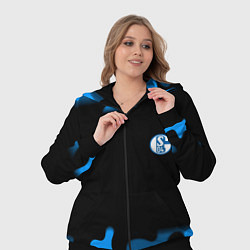 Женский 3D-костюм Schalke 04 fc camo, цвет: 3D-черный — фото 2