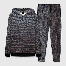 Женский 3D-костюм Крашеная кожа - текстура, цвет: 3D-черный