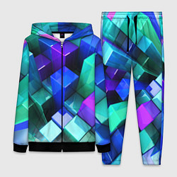 Женский костюм Неоновые кубы текстура