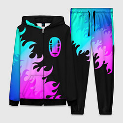 Женский 3D-костюм Spirited Away неоновый огонь, цвет: 3D-черный