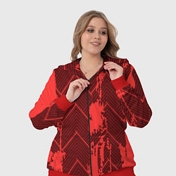 Женский 3D-костюм Абстрактный узор с концепцией, цвет: 3D-красный — фото 2