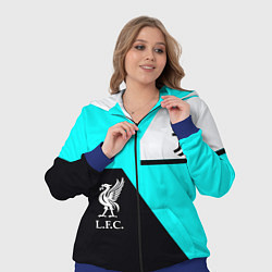 Женский 3D-костюм Juventus x Liverpool geometry, цвет: 3D-синий — фото 2