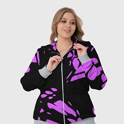 Женский 3D-костюм Фиолетовая абстракция, цвет: 3D-меланж — фото 2