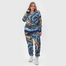 Женский 3D-костюм Джинсовая воронка - модный тренд, цвет: 3D-синий — фото 2