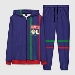 Женский 3D-костюм Olympique lyonnais, цвет: 3D-красный