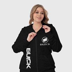 Женский 3D-костюм Buik logo white, цвет: 3D-черный — фото 2