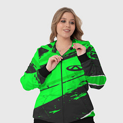 Женский 3D-костюм Chery sport green, цвет: 3D-черный — фото 2