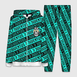 Женский 3D-костюм Juventus pattern logo steel, цвет: 3D-белый