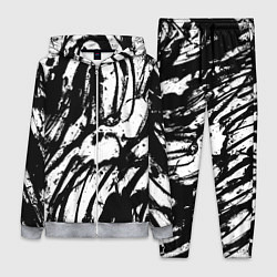 Женский костюм Чёрно-белая абстракция: нейросеть