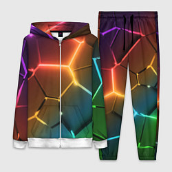 Женский костюм Радужные неоновые плиты в разломе