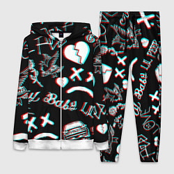 Женский костюм Lil Peep logo glitch