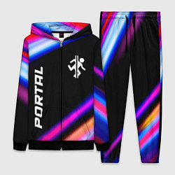 Женский костюм Portal fast light neon stripes