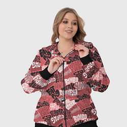 Женский 3D-костюм Полный придурок - паттерн с надписями, цвет: 3D-черный — фото 2