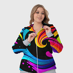 Женский 3D-костюм Joy wave - ai art fantasy, цвет: 3D-меланж — фото 2