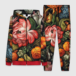 Женский 3D-костюм Набивной рисунок, цвет: 3D-красный