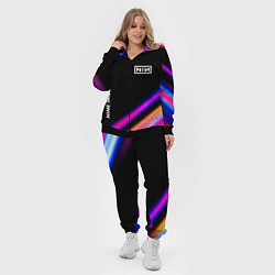 Женский 3D-костюм Nine Inch Nails neon rock lights, цвет: 3D-черный — фото 2