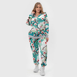 Женский 3D-костюм Цветущие ветки японской сакуры, цвет: 3D-меланж — фото 2