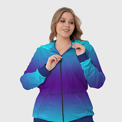 Женский 3D-костюм Градиент из неона, цвет: 3D-синий — фото 2