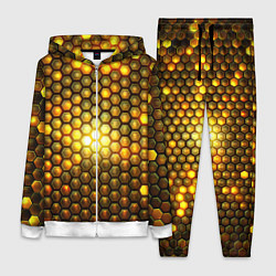 Женский костюм Металлические соты - роскошный блеск золота