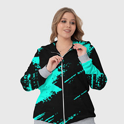 Женский 3D-костюм Неоновые краски текстура, цвет: 3D-меланж — фото 2