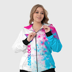 Женский 3D-костюм Deadlock neon gradient style по-вертикали, цвет: 3D-черный — фото 2