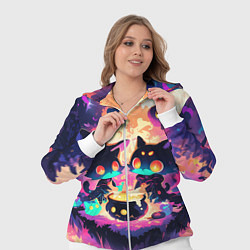 Женский 3D-костюм 2 котика ведьмы, цвет: 3D-белый — фото 2