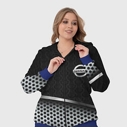 Женский 3D-костюм Nissan carbon auto, цвет: 3D-синий — фото 2