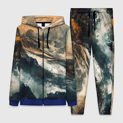 Женский костюм Иллюстрация хаоса в грубом стиле