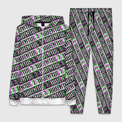 Женский 3D-костюм Juventus glitch pattern, цвет: 3D-белый