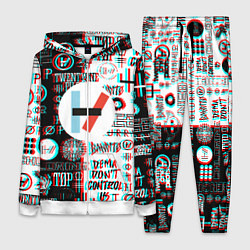 Женский костюм Twenty one pilots glitch pattern