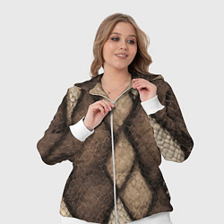 Женский 3D-костюм Кожа змеи ромбы, цвет: 3D-белый — фото 2