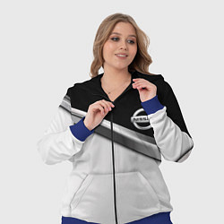 Женский 3D-костюм Nissan logo auto, цвет: 3D-синий — фото 2