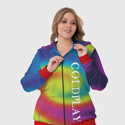 Женский костюм Coldplay moon music album / 3D-Красный – фото 3